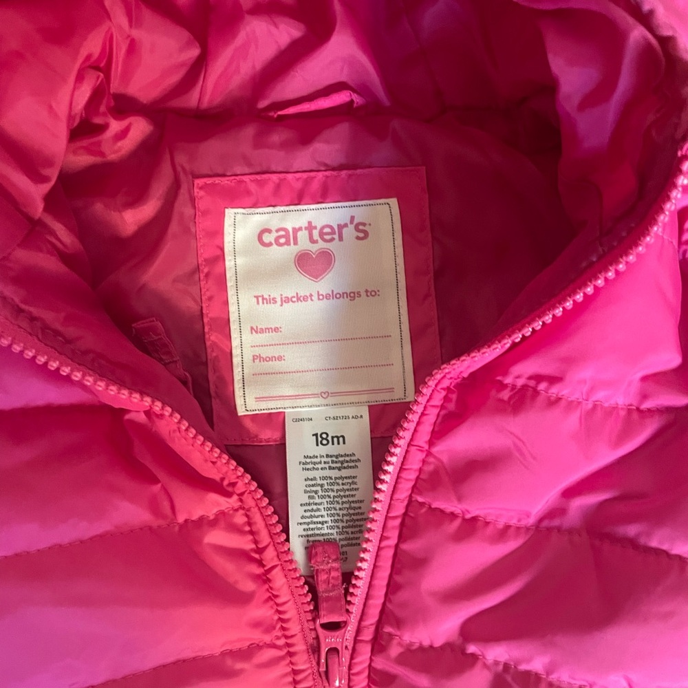 Carters Baby Packable Pocket Puffer - Picture 4 of 5
